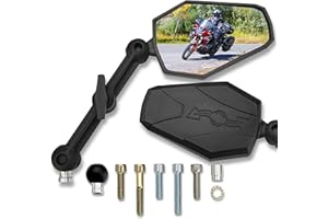 Doubletake Mirror® Adventure 6" Kit 2.0, Universal Fit Folding Motorcycle Mirrors, Guaranteed for Life.