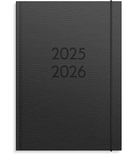 Agenda Scolaire QUO VADIS 2025-2026 – Journalier Multilingue – Couverture Touch Bleu – 12 Mois Août à Juillet – Fabriqué En France - 8