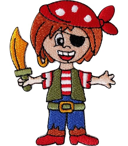 Toppa Ricamata Nave Pirata Con Teschio E Spada - 6,6x7 Cm - Da Stirare O Cucire Su Vestiti E Borse