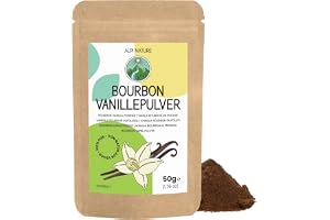 Alpi Nature Bourbon Vaniljpulver 50g, Malda Madagaskar Bourbon Vaniljstänger, Klass A Vanilj Pulver