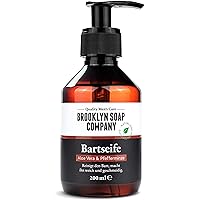 Bartshampoo, Bartseife, Beard Wash 200 ml Reinigung und Pflege für den Bart - Naturkosmetik der BROOKLYN SOAP COMPANY…