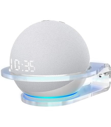 HUAYUWA Support Mural Circulaire Blanc Compatible Avec Homepod Mini Smart Audio Avec Gestion Des Câbles Intégrée