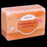 Hanzade Bitkisel Himalaya Tuz Sabunu 300-350 Gr Zengin Mineralli Doğal Saf Pembe Himalaya Kaya Tuzu Sabunu Doğal Peeling