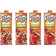 Real Fruit Power Juice, Cranberry, 1L (Pack of 2) & Real Fruit Juice, Pomegranate, 1L (Pack of 2)