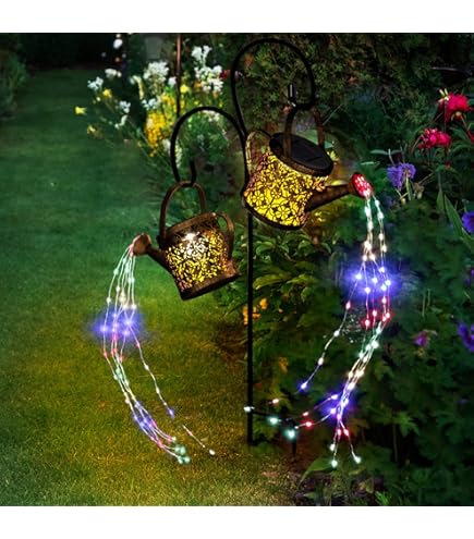 Farolillo Solar Para Exterior, 2 Unidades, IP65, Resistente Al Agua, De Metal, Para Exteriores, Para Jardín, Decoración De Jardín, Görvitor, LED, Luz Blanca Cálida, Lámpara Solar Para Exteriores