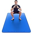 Large Exercise Mat - Extra Wide & Extra Thick Yoga Mat for Men & Women (183cm x 80cm x 10mm) - TPE Fitness Non Slip Gym Mat for Home HIIT Workouts, Pilates, Gymnastics