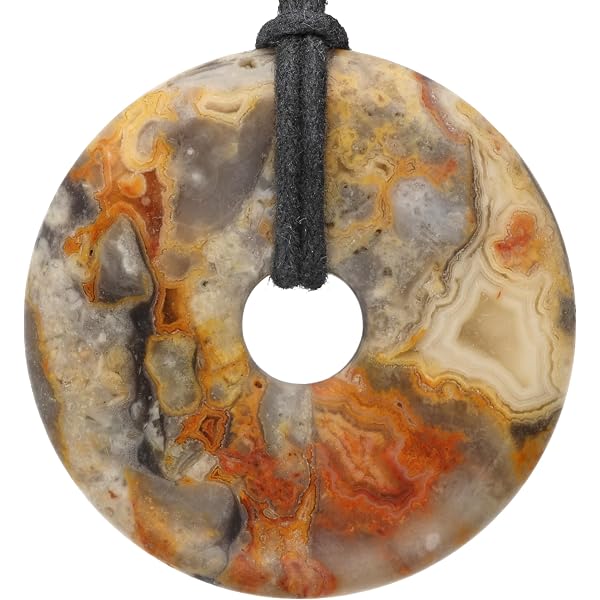 SUPVOX ciondolo ciambella pietra pietra preziosa tinto mare sedimento