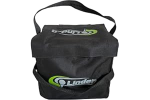 KINDPACK Linden Golf Electric Trolley Battery Bag Medium Carry Case Cover For 24Ah 26Ah 28Ah 27 Hole Batteries Compatible Hillbilly PowaKaddy Motocaddy Mocad Fraser Powerbug, Black