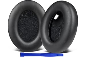 SOULWIT Professionelle Ersatz Ohrpolster für Sony WH-1000XM4 (WH1000XM4) Over-Ear Kopfhörer mit Weichem Proteinleder, Geräuschisolierung Schaum, Zusätzliche Dicke