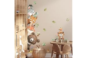 Tanlaby Decorazione Camera Bambini Adesivi Porta Orso Cartoon Camera Bambini Asilo Carta da parati decorativa Autoadesiva Adesivi Removibili