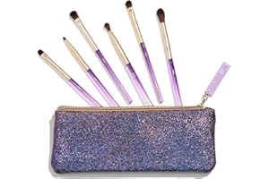 Nabla Amethyst Detail Eye Brush Set | Set Completo Pennelli trucco per Make-Up Occhi Professionale 100% vegan | Design elegante color viola ametista, ideale come regalo.