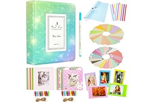 Yosuny für 3 Zoll Fujifilm Kamera Filme, für Fuji Instax Mini 11 Mini 9 MINI 8,7s,25,90, Link，LiPlay,Kodak, HP Sprocke, Fotoalbum PU Leder Fotoalbum Zubehör