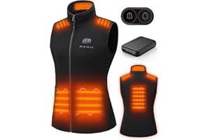 HEWINZE Fleece Heated Vest Men/Women - Warm Vest with 7.4V Battery, Heated Vest Hunting.