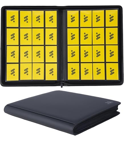 TopDeck 1000 Card Portfolio | 16 Pocket Trading Cards Album | Lange termijn opslag Binder |Side Load Sleeves | Pokemon/MTG/Yugioh/TCG Folder | Trading & Sports Holder | TCG Binder (zwart