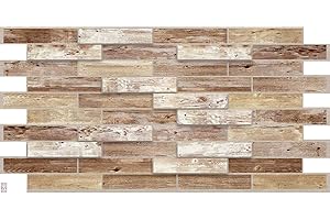 EURODECO Circa 4 mq/10 pezzi PIASTRELLE IN PVC 3D pannelli per pareti soffitto rivestimento Dekor in PVC imitazione legno o pietra 1 mm di spessore!