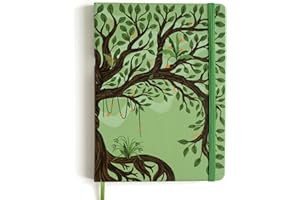 Rileys & Co – Notebook Arbre de Vie 240 Pages | Carnet de Dessin et Journaling, Cahier Ligné, Cahier Page, Note, Feuille Blanche – Papier Ivoire 21 x 14,8 cm