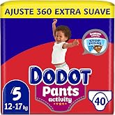 Dodot Activity &ndash; Pants Diaper-Briefs Size 5, Easy to Change with Air Channels, 40 Nappies, 12-17 kg