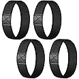 2 Pairs Black Shoe Straps Band Elastic Shoe Strap Lace Band Replacement Ankle Straps for Heels Holding Loose High Heels Shoes, Black, One Size