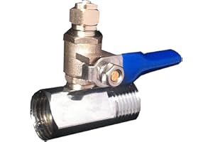 THE WATER FILTER MEN Ósmosis inversa agua fría alimentación conexión a válvula ajuste 0,64 cm tubo para lldpe