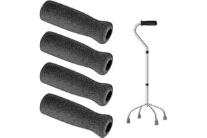 HAUTLLAIF 4 Pack Stockgriff Ersatz, Schaumstoff Griff Offset Stock Griffe Gehstock Handgriff Schaumstoffgriff für Stock Fahrradlenker