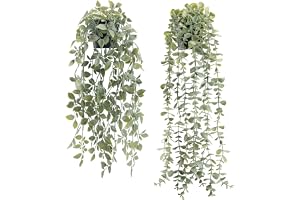 Der Rose 2-pack falska hängande växter konstgjord dekor falsk krukväxt eukalyptus vinstockar