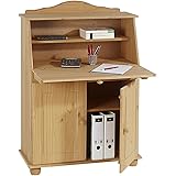 Sekretär aus massiver Kiefer weiß, Schreibtisch: Amazon.de: Küche
