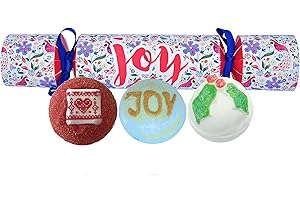 Bomb Cosmetics Joy Cracker Handmade Bath Blaster Gift Pack, Contains 3-Pieces, 160 g Each [Contents May Vary]