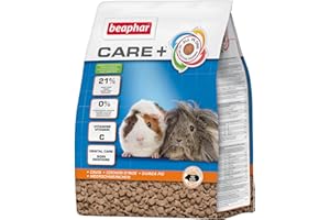 BEAPHAR – Care+ – Alimentation Super Premium extrudée pour Cochon d'Inde – Contient de la Vitamine C et 21% de Fibres – sans sucres ajoutés – 1.5kg,Lot de 1
