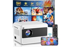 WEEJECTOR Proiettore Portatile 1080P Full HD, Videoproiettore con WiFi 5G e Bluetooth 5.1, Home Theater Proiettore TV 16000 Lumen, Zoom Elettrico 50%, Compatibile con iOS/Android/PS5/Fire Stick/USB/HDMI