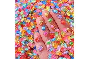 Embhlitfe 100 Pieces Tiny Turtles for Crafts Luminous Mini Resin Cute Turtles Dollhouse Miniatures Mini Animals for DIY Craft Fairy Garden Micro Landscaping Decoration, Aquarium & Potted Plants Decor