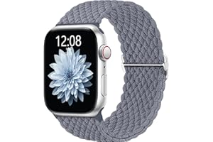 AMSKY Plecione paski kompatybilne z Apple Watch 40 mm 44 mm 45 mm 41 mm 42 mm 38 mm 49 mm kobiety mężczyźni, tekstylny pasek kompatybilny z Apple Watch Se Ultra 9 8 7 6 5 4 3 2 1