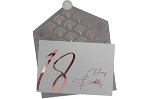 Joli Coon Biglietto auguri 18 anni - Happy Birthday 18 biglietto anni - con busta e sigillo di cera