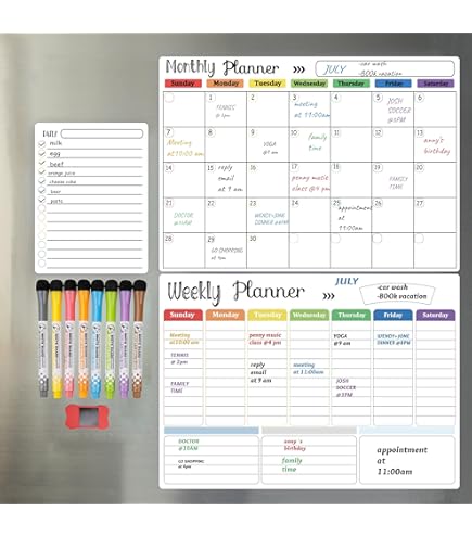 Planner Mensile Con Lavagna Magnetica Mr. Wonderful - Per Frigorifero, Con Pennarello E Magneti - Organizzazione Divertente