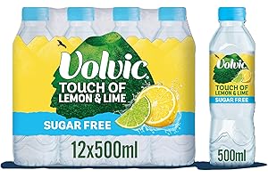 Volvic Touch of Fruit Lemon Sugar Free Still Flavoured Water Multipack 12 x 500ml