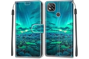 SIENIANLINE Funda para Xiaomi Redmi 9C / Xiaomi Redmi 10A, Cierre Magnético Carcasa con [Ranura para Tarjeta] [Función de Soporte] Compatible para Xiaomi Redmi 9C NFC/Poco C3
