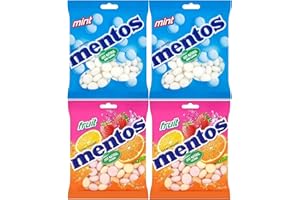 EUROPE CENTRE Mentos Chewy Sweets 150g Bags bulk budles (600g Total) (4 Bags x 150g, Assorted)