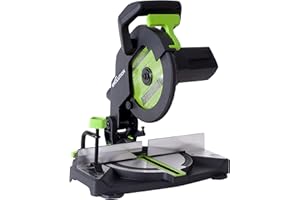 Evolution Power Tools F210CMS Compound Mitre Saw with Multi-Material Multi-Purpose Cutting, Cuts Wood, Metal, Plastic & More, TCT Blade Included, Compact & Powerful (1200 W, 230V, 210 mm)