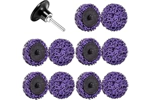 LAIWOO Disco de Limpieza CSD de 50 mm - Utilizado para el Tratamiento de Superficies o Decapado, Permite Eliminar el Óxido, la Pintura de Soldadura y las Superficies Oxidadas (10 Piezas - 50 mm)