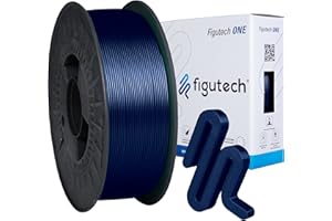 Filamento PLA 1.75mm 1kg Azul oscuro, Figutech ONE filamento 3D, precisión +/- 0.02mm, PLA optimizado para impresora 3D, alta adherencia y resistencia, fluidez mejorada