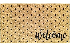 BANZAII TEXTILE INNOVATOR ONLINE Banzaii Felpudo de Coco Entrada Casa 40x70 cm con Base Antideslizante – Welcome
