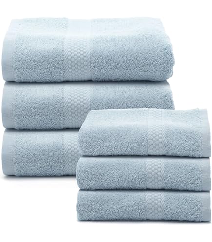 Caleffi Set De Serviettes De Bain 3 X 40 X 60 Cm, Coton 100% Doux Et