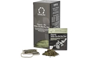 Solaris Tea - Organic White Tea (Pai Mu Tan) | 100% Organic Whole Leaf Tea | Certified Vegan | 40x Biodegradable Stitched Teabags, (1 x 60 g)