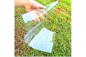 ZHluja 8 Sheets 0.19mm Acetate Mylar Sheet 305 x 610mm Transparent PET Blank Stencil Sheet for Cricut, Silhouette, Craft Template Material