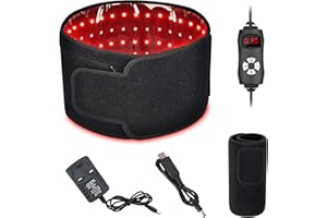 Cozion Cintura per Terapia della Luce Rossa e Infrarossa per Dolore,Terapia a infrarossi, combo 660 nm e 880 nm per Schiena Vita Spalla