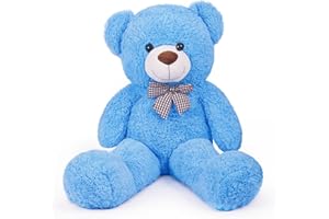 SNOWOLF Orsacchiotto XXL morbido peluche, orsetto gigante, regalo perfetto per compleanno, matrimonio, San Valentino, Natale(blu)