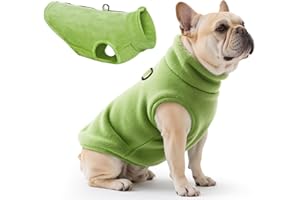 Oslueidy Hundemantel Fleece Hunde Jacken Hund warme Mäntel Winter Haustier Kleidung Hoodies Pullover Jumpsuit Hund Schnee Outfits Weste für kleine mittlere große Hunde XS-XXL (Grün, M)