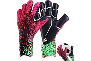 Firulab Guanti da Portiere Bambino e Adulti, Guanti per Portiere Professionali con Forte Presa e Protezione delle Dita, Ottima vestibilità E Funzionalità, Taglia 6 7 8 9 10