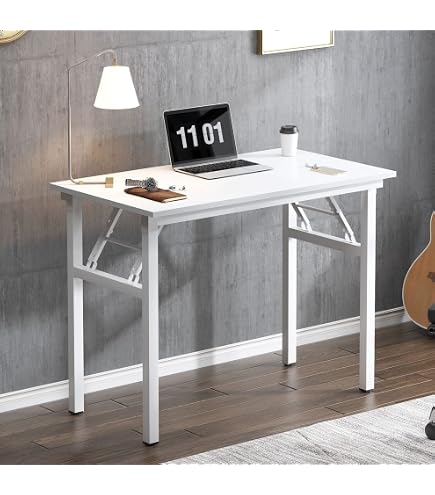 Scrivania Regolabile In Altezza SogesPower 80x60 Cm – Tavolo Computer Modulare Con Ruote, Bianco - 4