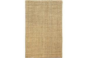 casa pura | Alfombra de yute natural – Alfombra de salón moderna | Alfombra de yute de fibra natural | Alfombra tejida ecológica para cocina, pasillo, dormitorio | Naturaleza, 80 x 150 cm