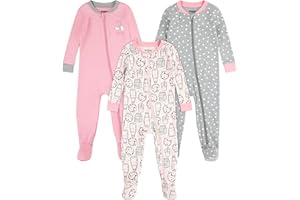 HUGGIES LITTLE HUGS HUGGIES Kapcie dla niemowlęcia/dziecka Dziewczynki Huggies® Snug Sleep Coveralls (3-pack)